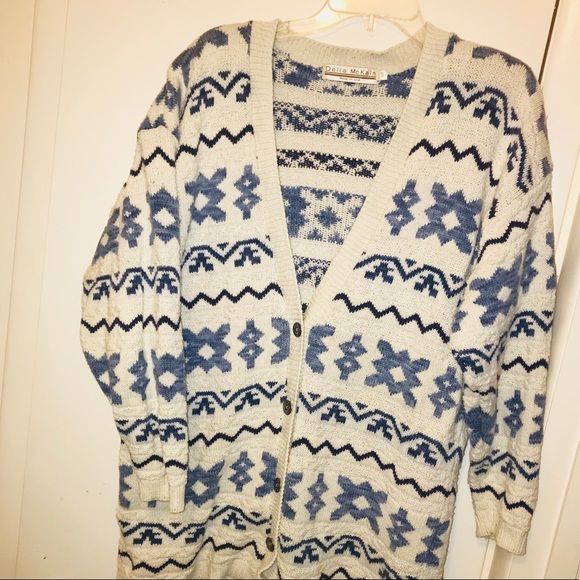 Seriously 80βs VTG Oversized & Cool Cardigan - Picture 3 of 6